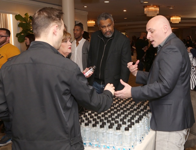 Oscar winner Kevin Willmott checks out Iceage Glacial Water at EcoLuxeLounge